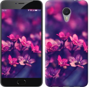 Чохол Пурпурні квіти на Meizu M3 Note