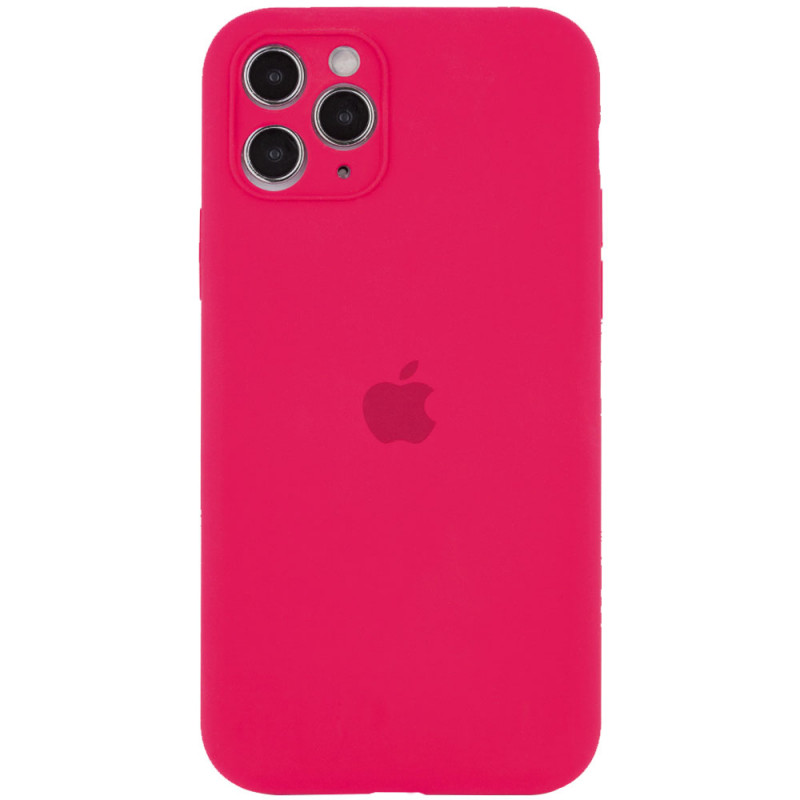 Чохол Silicone Case Full Camera Protective (AA) на Apple iPhone 11 Pro (5.8") (Червоний / Rose Red)