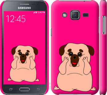 

Чехол Весёлый мопс для Samsung Galaxy J2 J200H 928346
