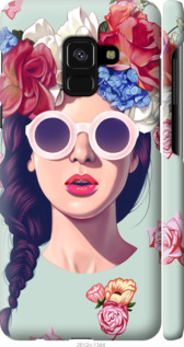 

Чехол Девушка с цветами для Samsung Galaxy A8 2018 A530F 583172