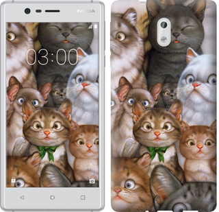 

Чехол коты для Nokia 3 476665