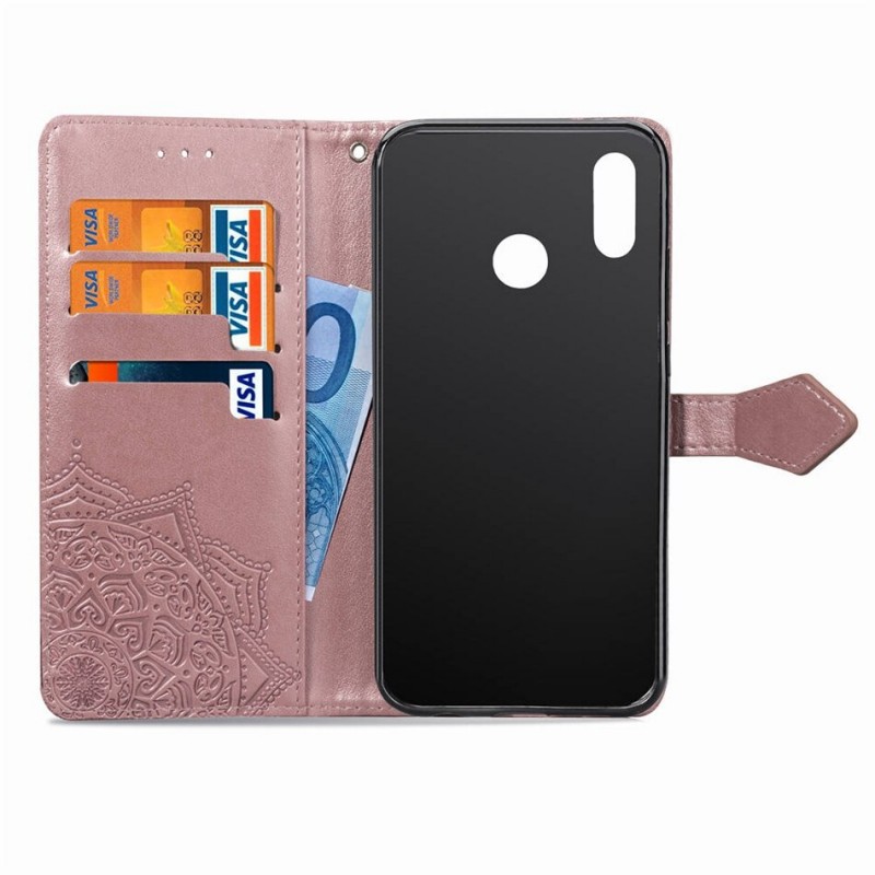 Фото Кожаный чехол (книжка) Art Case с визитницей для Huawei P Smart+ (nova 3i) (Розовый) в магазине vchehle.ua