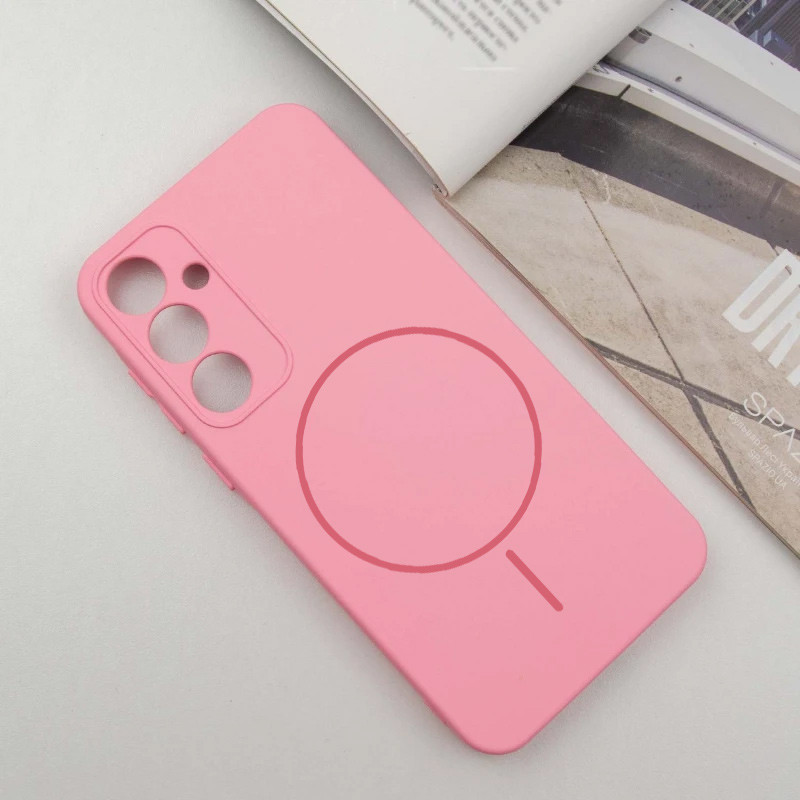 Фото Чохол Silicone Cover Lakshmi Full Camera (AA) with MagFit на Samsung Galaxy S25+ (Рожевий / Light pink) на vchehle.ua