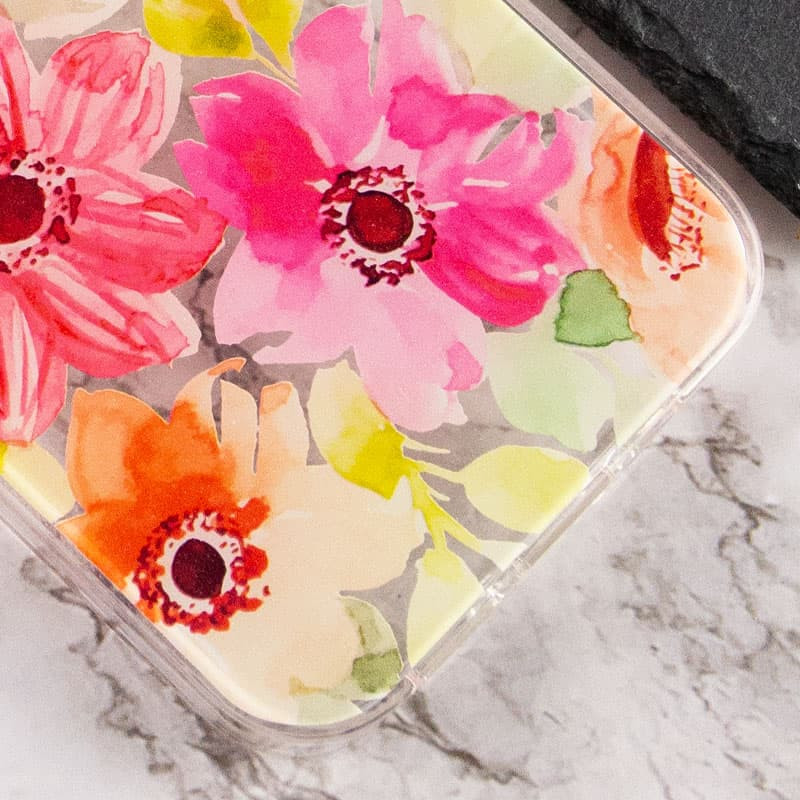 TPU+PC чохол Flowers на Apple iPhone 13 (6.1") (Paint bloom) в магазині vchehle.ua