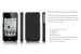 Фото Кожаная накладка SGP (4 цвета) для iPhone 4 (legend black) в магазине vchehle.ua