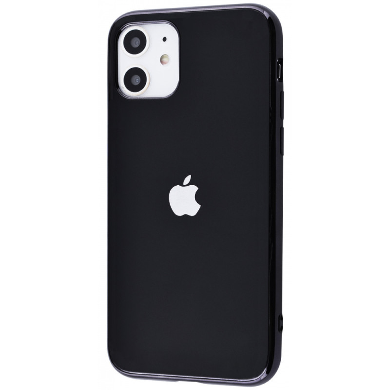 TPU чохол Matte LOGO на Apple iPhone 11 (6.1") (Чорний / Black)