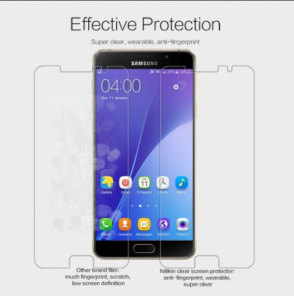 Фото Захисна плівка Nillkin Crystal на Samsung A710F Galaxy A7 (2016) на vchehle.ua