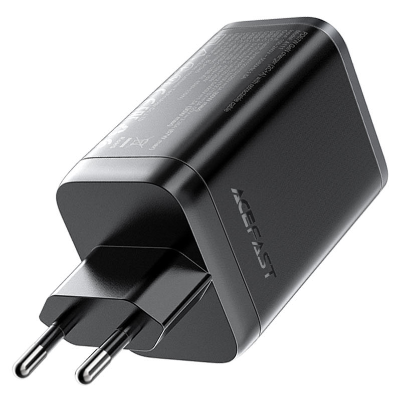 Купить СЗУ Acefast A111 GaN With Retractable Cable Type-C PD67W (1USB-A/1C) (Black) на vchehle.ua