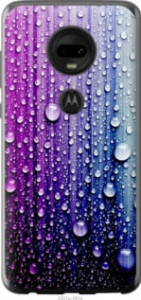 Чехол Капли воды для Motorola Moto G7 Plus
