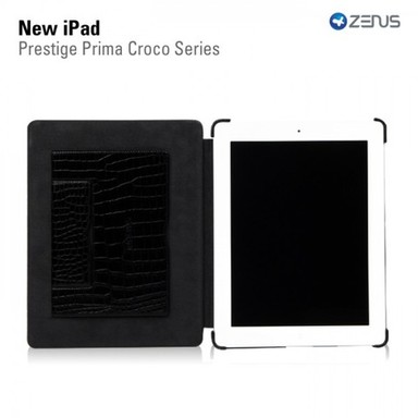 Кожаный чехол  Zenus Prestige Prima Croco Series для New iPad 3 / iPad 2