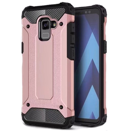 Бронированный противоударный TPU+PC чехол Immortal для Samsung J600F Galaxy J6 (2018) (Rose Gold)