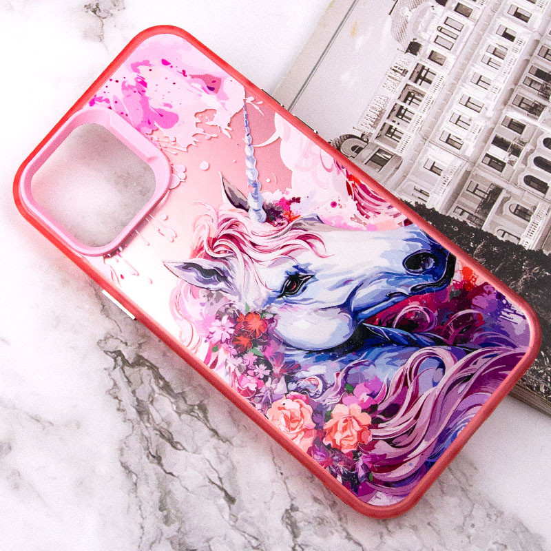 Фото TPU+PC чохол TakiTaki Magic glow на Apple iPhone 13 / 14 (6.1") (Unicorn / Pink) в маназині vchehle.ua