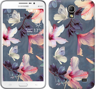 

Чехол Нарисованные цветы для Samsung Galaxy Mega 2 Duos G750 596159