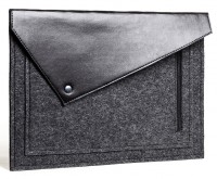 Чорний чохол-конверт з фетру GMAKIN (GM57) на для MacBook 12