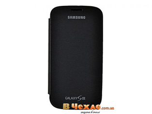Оригинальный чехол Flip Cover (EFC-1G6FSECSTD) для Samsung i9300 Galaxy S3 (Черный)