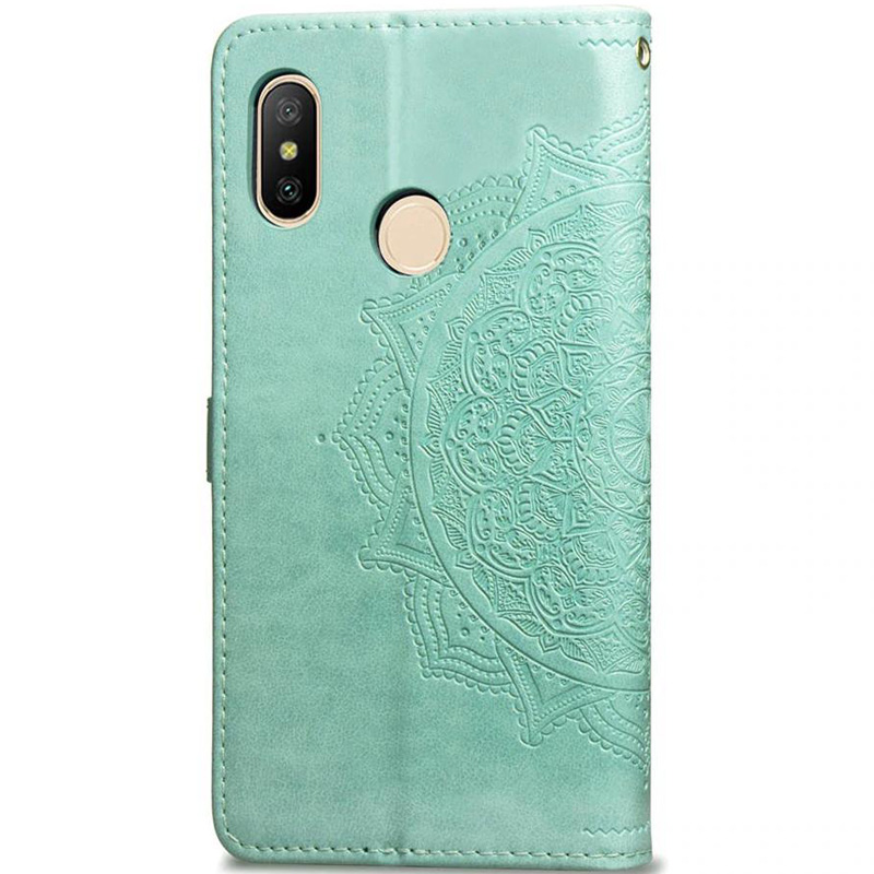 Фото Кожаный чехол (книжка) Art Case с визитницей для Xiaomi Redmi Note 5 Pro / Note 5 (DC) (Бирюзовый) на vchehle.ua