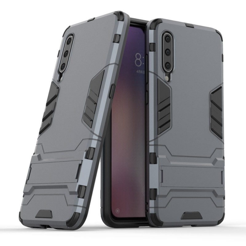 

Ударопрочный чехол-подставка Transformer для Samsung Galaxy M30 с мощной защитой корпуса (Металл / Gun Metal) 707522