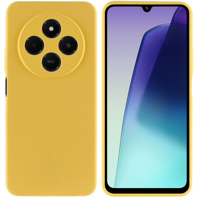 Фото Чехол Silicone Cover Lakshmi Full Camera (AA) для Xiaomi Redmi 14C / Poco C75 (Желтый / Flash) в магазине vchehle.ua