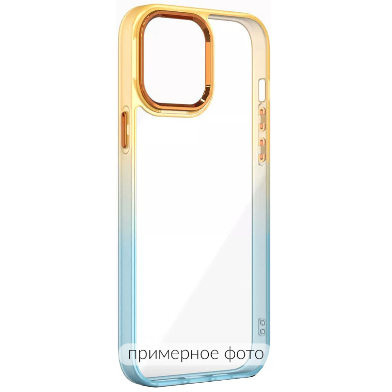 Чохол TPU+PC Fresh sip series на Xiaomi Redmi 9C (Бірюзовий / Помаранчевий)