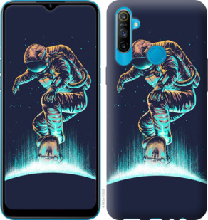 

Чехол Космонавт на скейтборде для Realme C3 934040