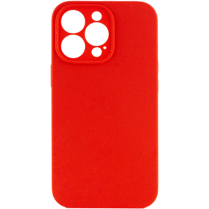 Чехол Silicone Case Full Camera Protective (AA) NO LOGO для Apple iPhone 14 Pro Max (6.7") (Красный / Red)