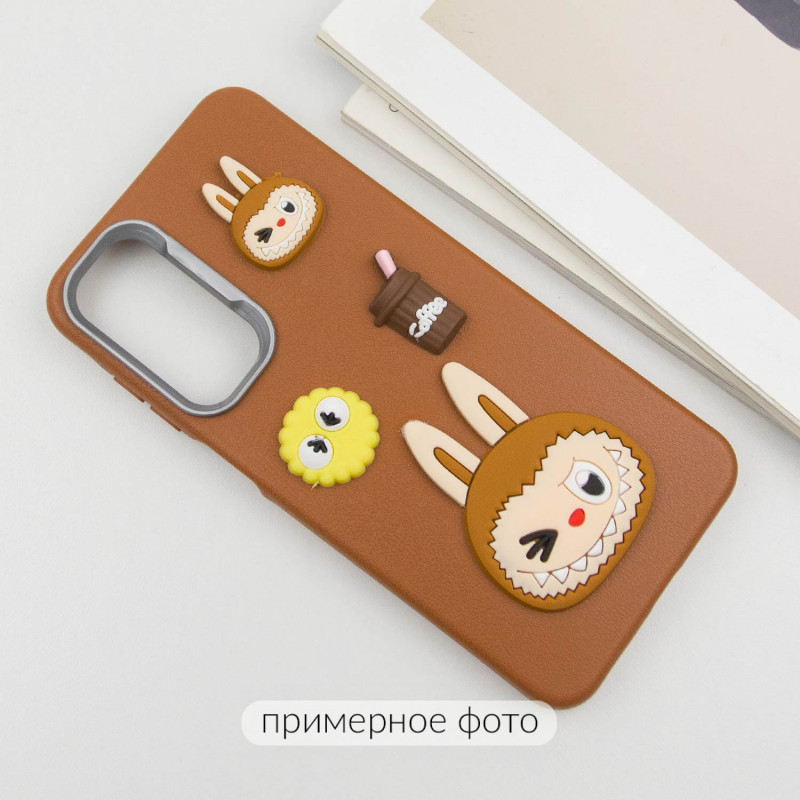 Фото Чохол TPU Leather Toys на Xiaomi Redmi Note 13 4G (Labubu / Brown) в маназині vchehle.ua