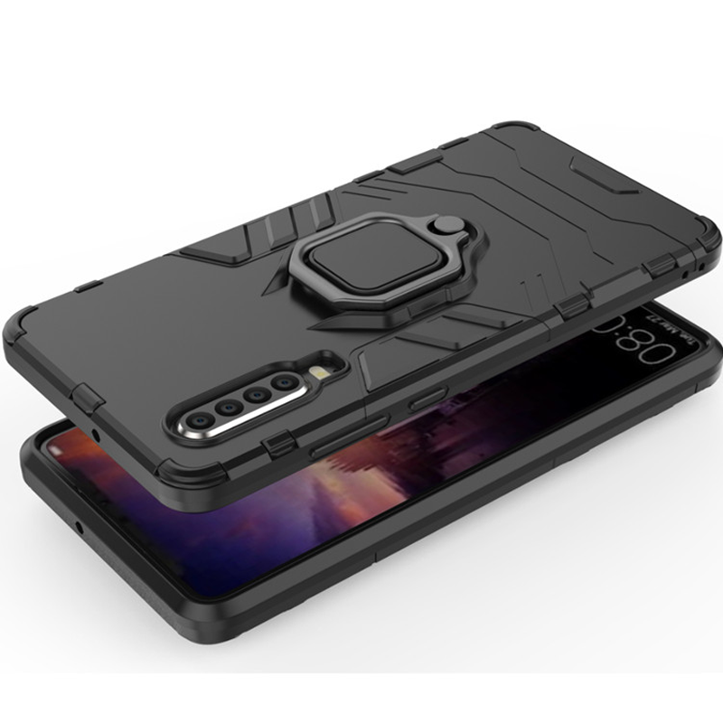 Замовити Ударостійкий чохол Transformer Ring for Magnet на Huawei P30 lite (Чорний / Soul Black) на vchehle.ua