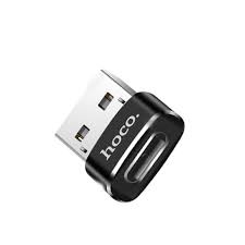 Переходник Hoco UA6 OTG USB Female to Type-C Male (Черный)