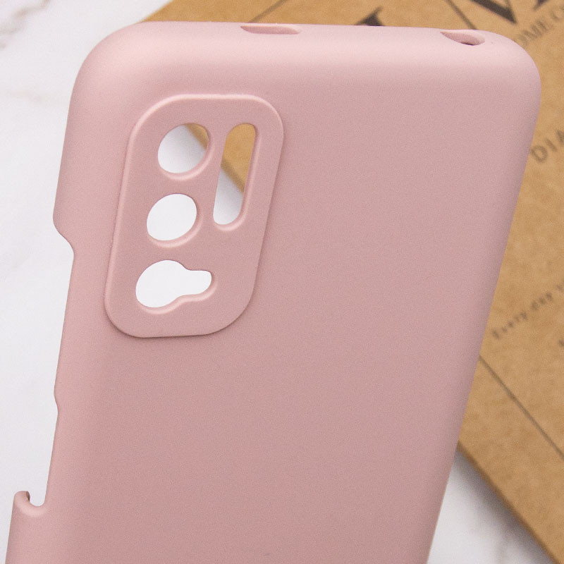 Купить Чехол Silicone Cover Full Camera (AAA) для Xiaomi Redmi Note 10 5G / Poco M3 Pro (Розовый / Pink Sand) на vchehle.ua