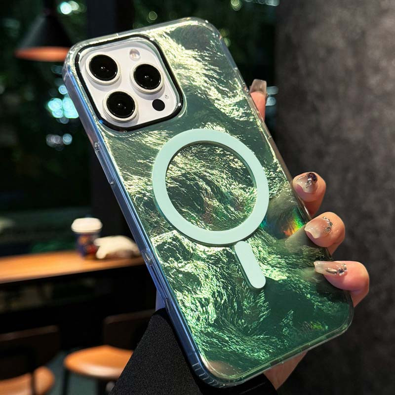 Фото Чохол TPU Shiny Mountain (MagFit) на Apple iPhone 16 Pro (6.3") (Green) в маназині vchehle.ua