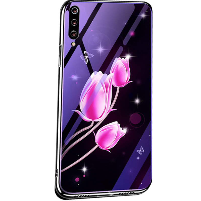 

TPU+Glass чехол Fantasy с глянцевыми торцами для Xiaomi Mi A3 (Тюльпаны) 718112