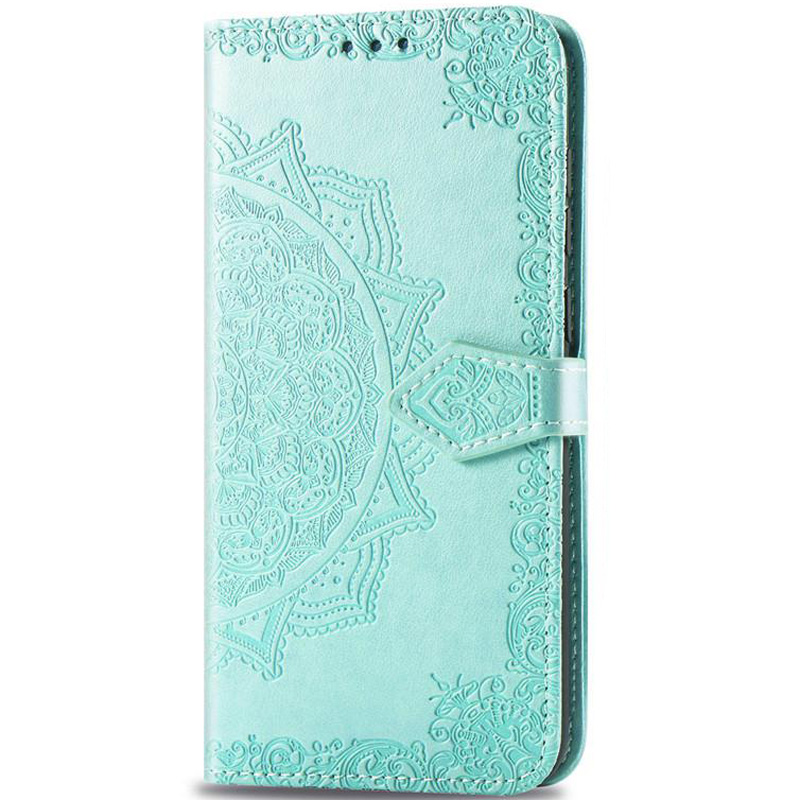 Кожаный чехол (книжка) Art Case с визитницей для Samsung Galaxy A10 (A105F) (Бирюзовый)