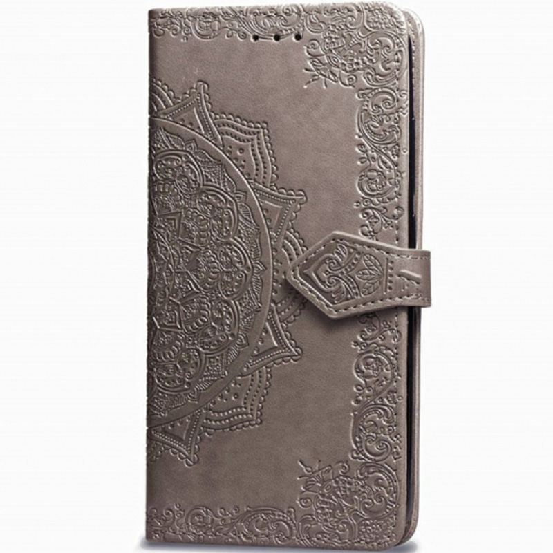 Кожаный чехол (книжка) Art Case с визитницей для Samsung Galaxy A20 / A30 (Серый)
