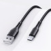 Фото Дата кабель USAMS US-SJ502 U68 USB to MicroUSB (1m) (Чорний) в маназині vchehle.ua