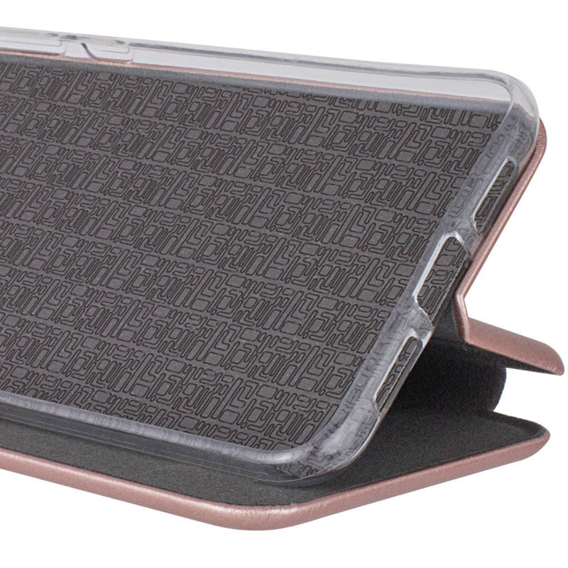Фото Кожаный чехол-книжка Classy для Xiaomi Poco M5 (Rose Gold) на vchehle.ua