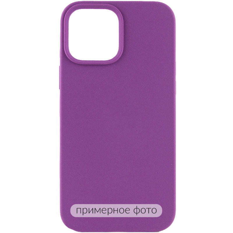 Чехол Silicone Case Full Protective (AA) NO LOGO для Apple iPhone 16 (6.1") (Фиолетовый / Grape)