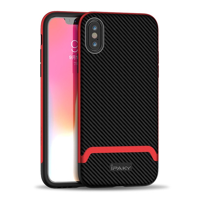

Чехол iPaky TPU+PC для Apple iPhone XS Max (6.5") (Черный / Красный) 663032
