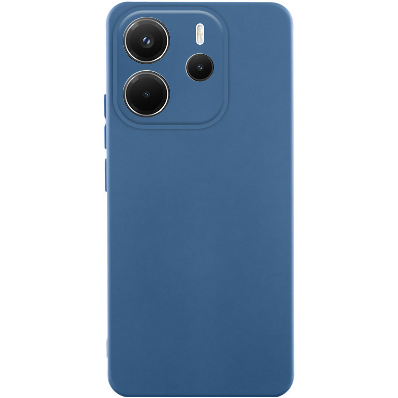 Чехол Silicone Cover Lakshmi Full Camera (AAA) для Xiaomi Redmi Note 14 4G (Int. version) (Синий / Denim Blue)