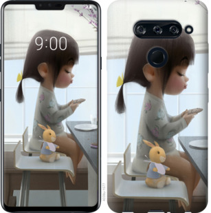 

Чохол Мила дівчинка з зайчиком на HTC U12 Plus 777635