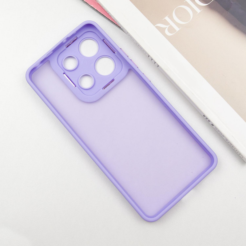 Фото TPU+PC чохол Accent на Xiaomi Poco X6 / Note 13 Pro 5G (White / Purple) в маназині vchehle.ua