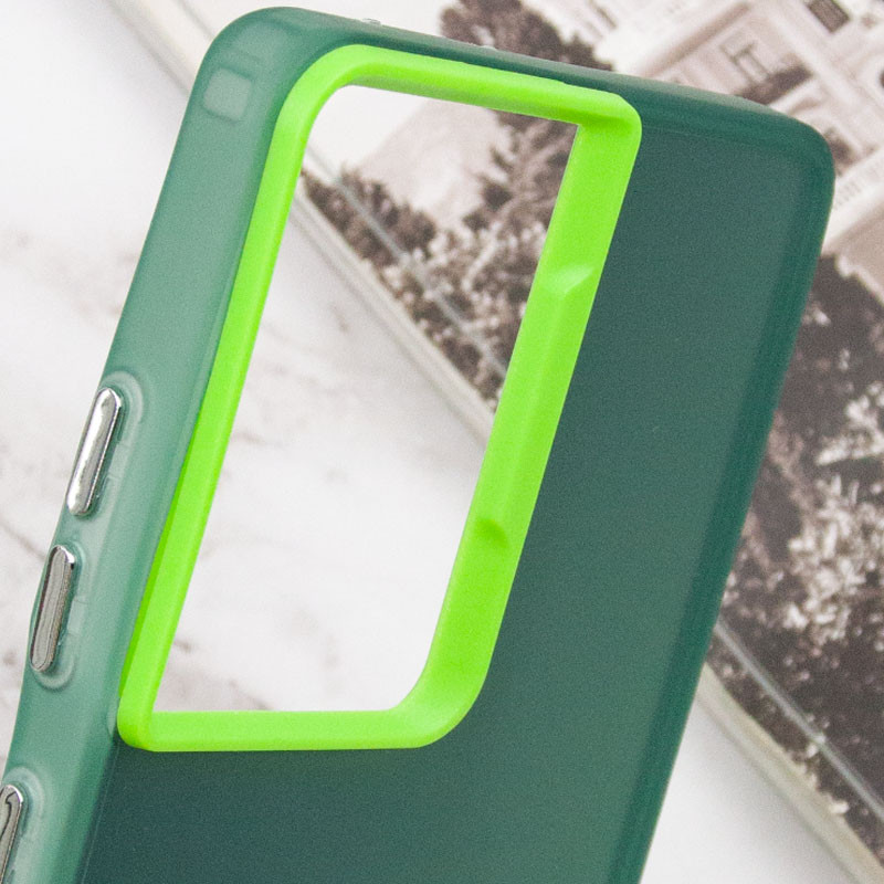 Фото TPU+PC чохол Magic glow with protective edge на Samsung Galaxy S21 Ultra (Green) в маназині vchehle.ua