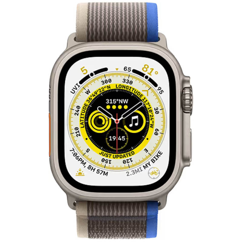 Купити Ремінець Hoco WA14 Original series Apple watch (38/40/41mm) (Blue with Gray) на vchehle.ua