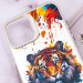 Фото TPU+PC чехол TakiTaki Magic glow для Apple iPhone 12 Pro Max (6.7") (Tiger / White) в магазине vchehle.ua