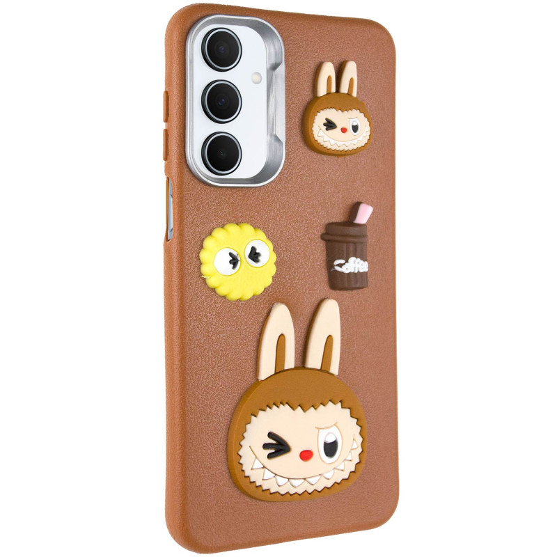 Чохол TPU Leather Toys на Samsung Galaxy A15 4G/5G / M15 5G (Labubu / Brown)