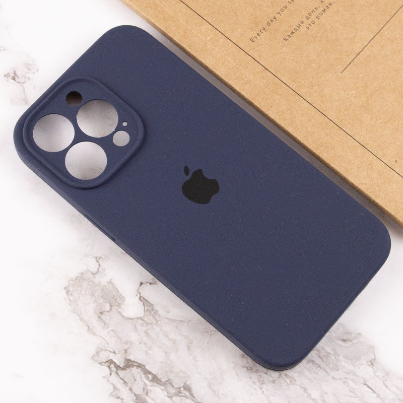 Чехол Silicone Case Full Camera Protective (AA) для Apple iPhone 14 Pro Max (6.7") (Темно-синий / Midnight blue) в магазине vchehle.ua