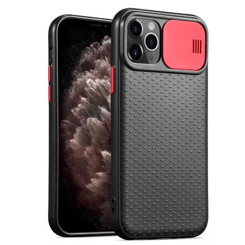 

Чехол Camshield Black TPU со шторкой защищающей камеру для Apple iPhone 11 Pro Max (6.5") (Черный / Красный) 906579