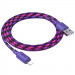 Купити Дата кабель Hoco X116 Meridian USB to Lightning 2.4A (1m) (Gradient Purple Mix) на vchehle.ua