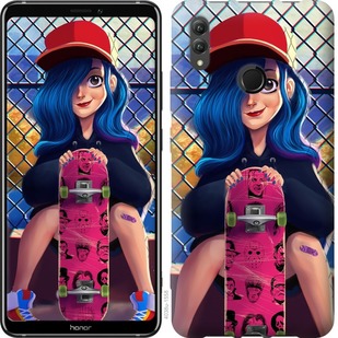 

Чехол Прикольная девочка со скейтбордом для Huawei Honor Note 10 671917