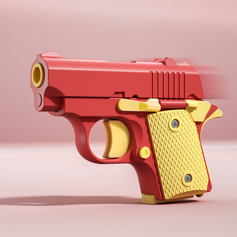 Фото Дитячий іграшковий пістолет-антистрес (Red / Yellow) на vchehle.ua