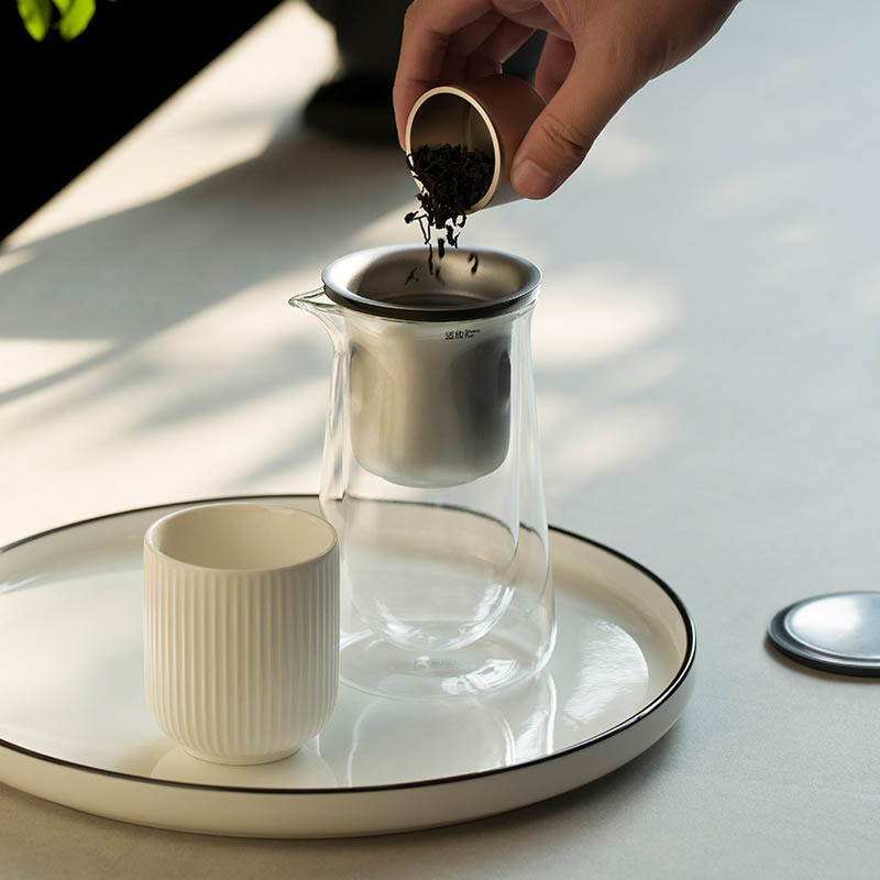 Чайник для заваривания TeaPot D-50 Press type 600ml (Transparent) в магазине vchehle.ua